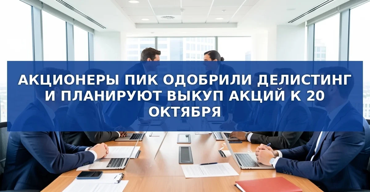 Акционеры ПИК одобрили делистинг компании