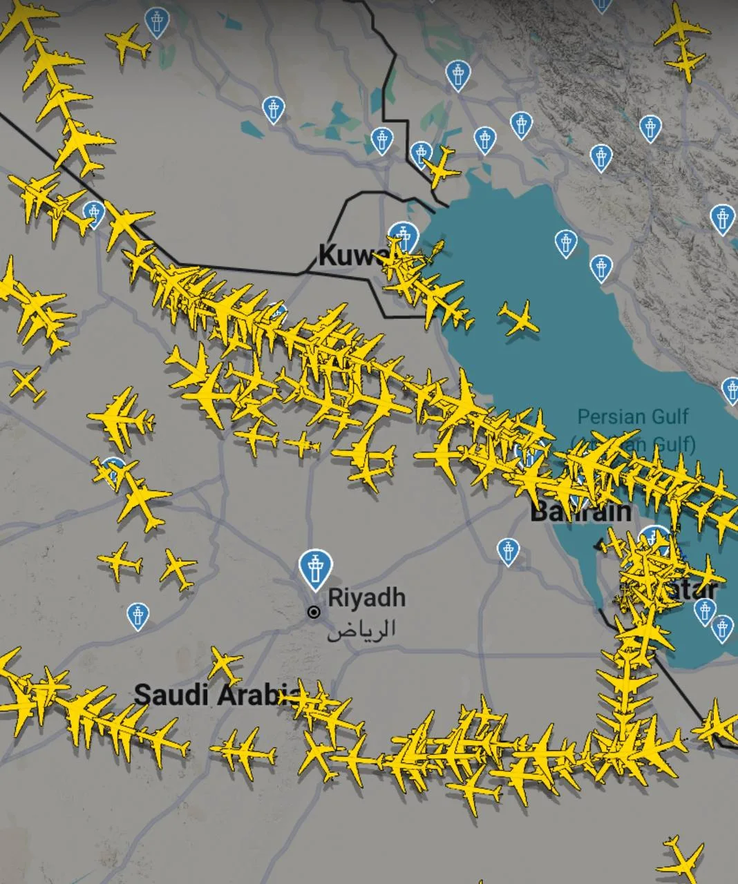 🇸🇦 Аэропорт столицы Саудовской Аравии остаётся закрытым после вчерашнего ракетного по...