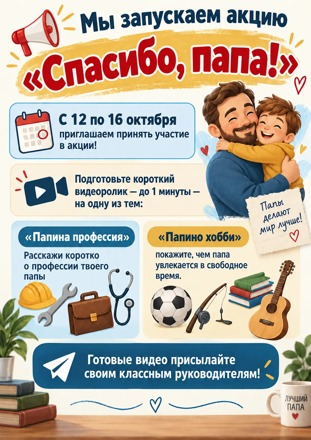 Приближается один из самых теплых и важных праздников-День отца, который в этом году мы...
