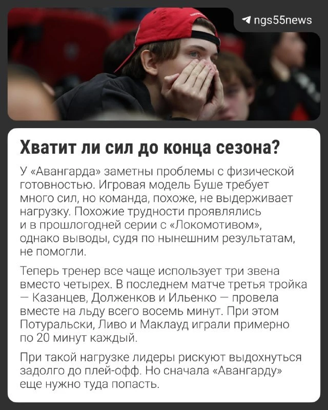 Авангард переживает худшее пике с осени 2024 года. Еще в августе в клубе царил позитив,...