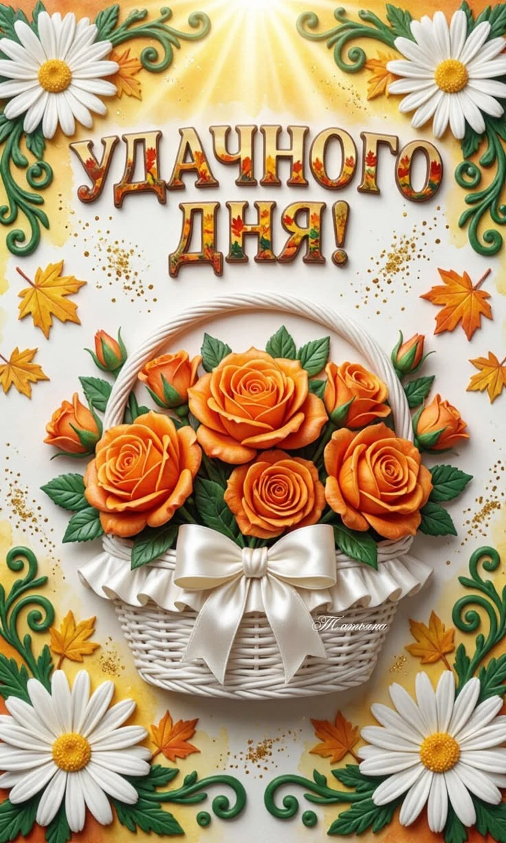 Доброго и позитивного дня! Хорошего настроения! 🌞🌹