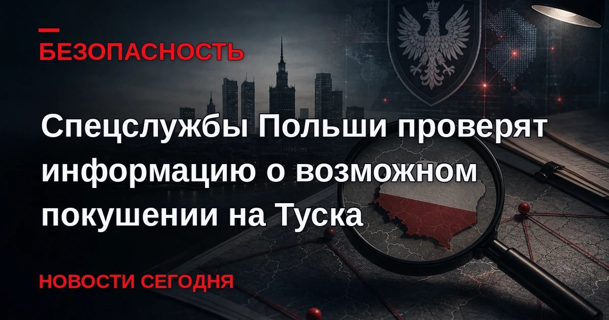 Польские спецслужбы проверяют информацию о возможном покушении на премьер-министра Дона...