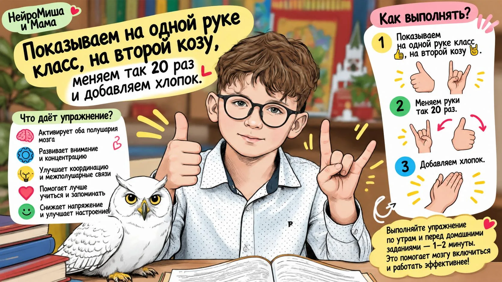 🙂🖐 давайте сделаем новое нейроупражнение