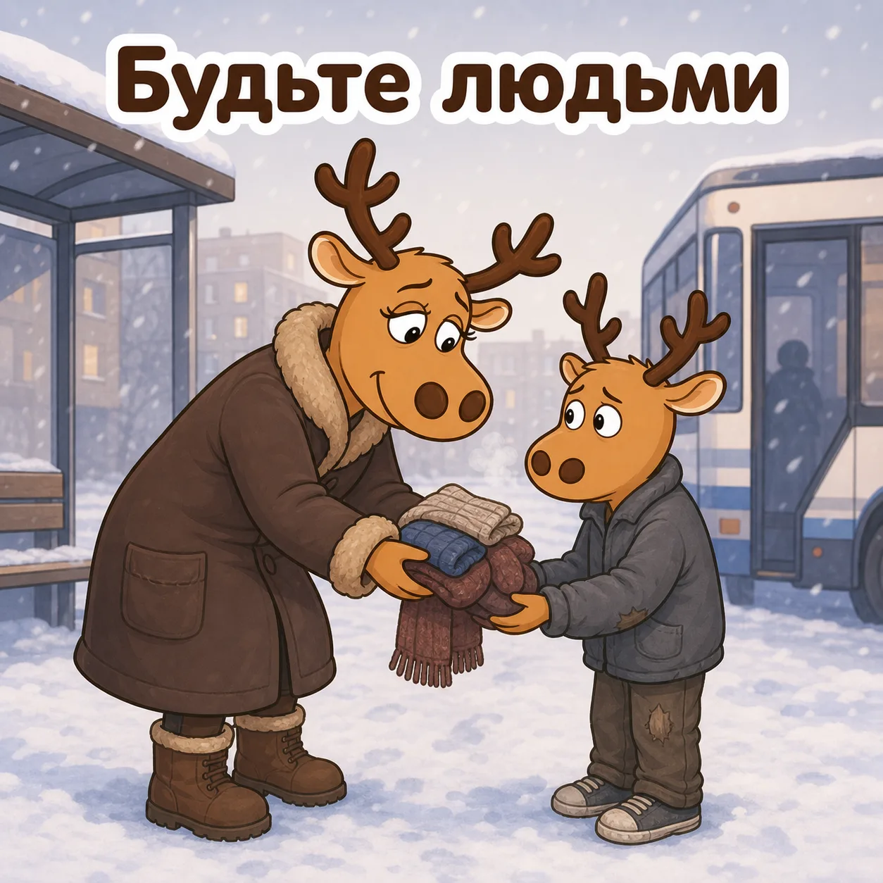 Девяностые, зима, на улице около сорока градусов мороза. Мама в шубе, шерстяных носках ...