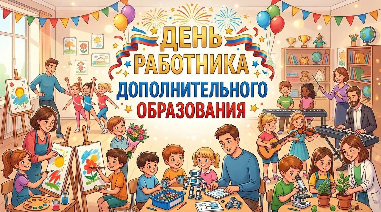🎨✨ С ДНЁМ РАБОТНИКОВ ДОПОЛНИТЕЛЬНОГО ОБРАЗОВАНИЯ! ✨🎉