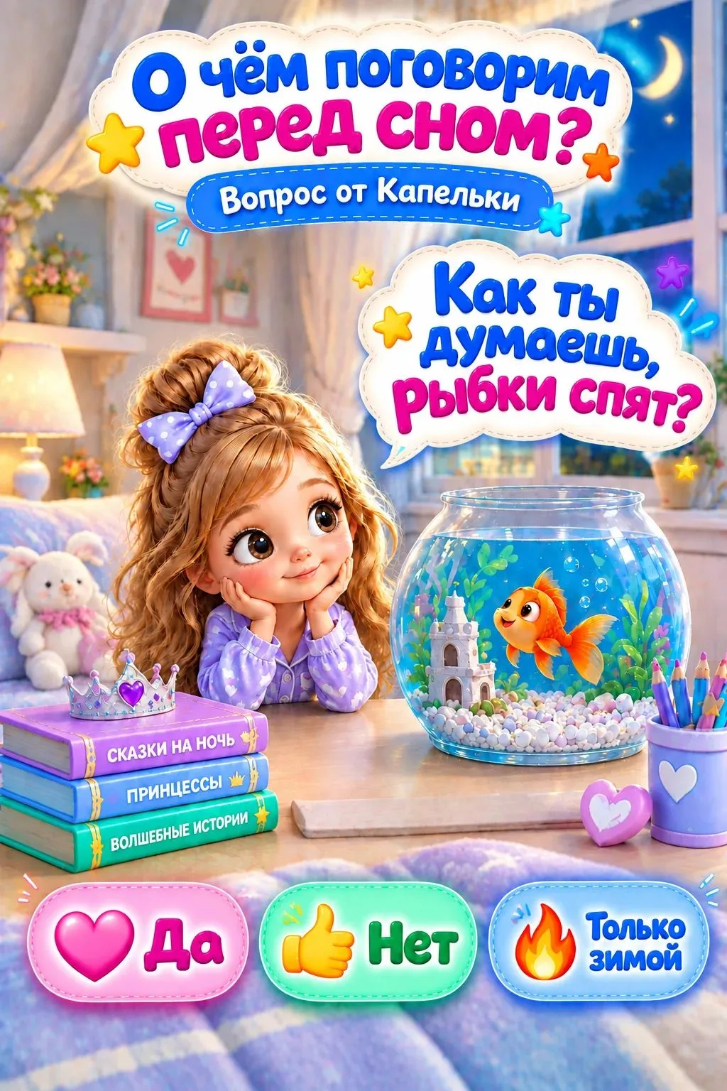 О чём поговорим перед сном? 🌙