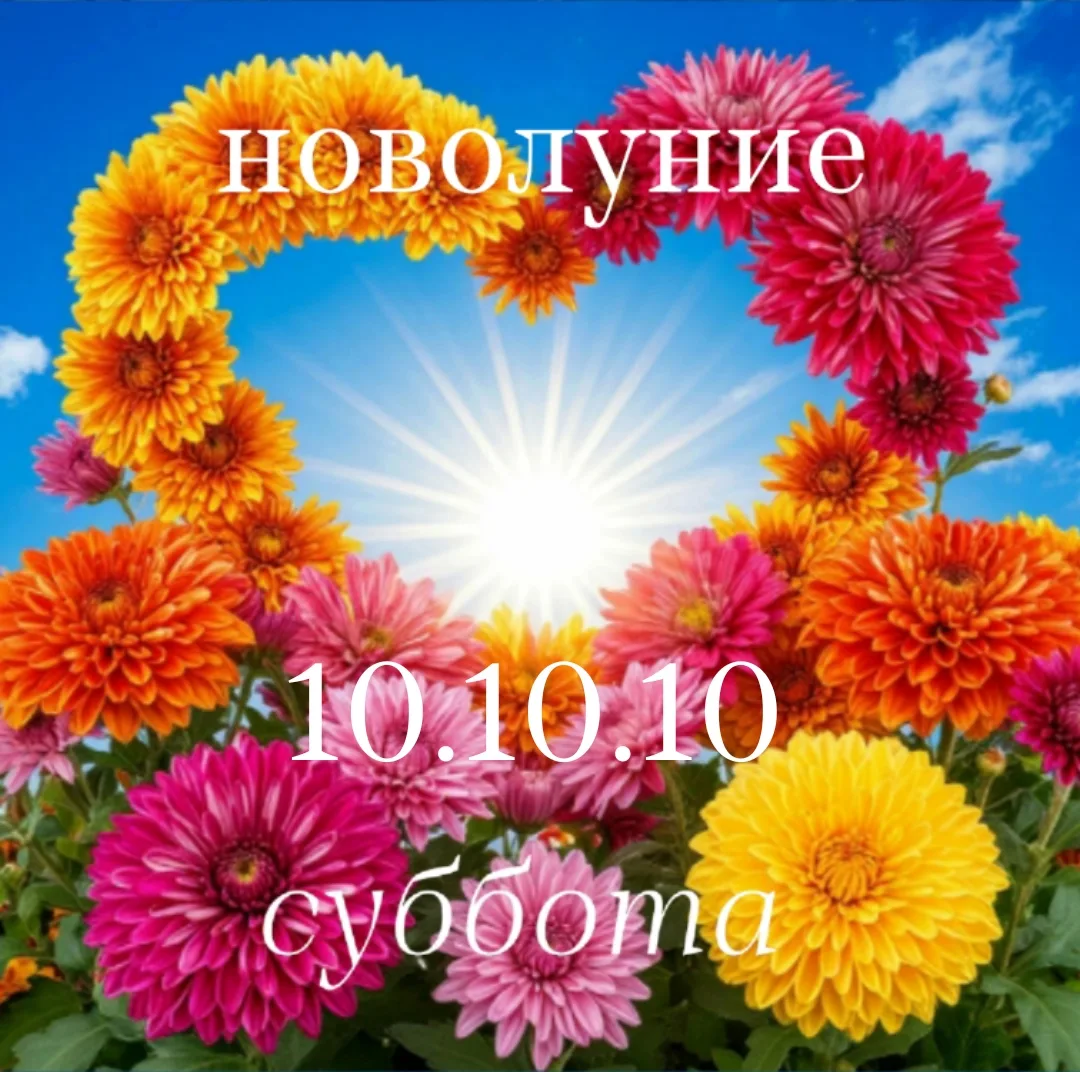 СУББОТА --10 ОКТЯБРЯ. НОВОЛУНИЕ 🌙 в Весах / 18:50 Мск/.