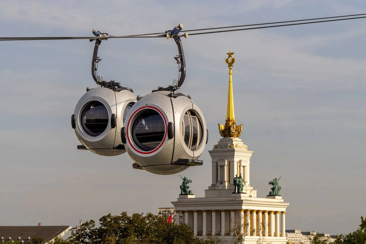 🚋 На канатной дороге «Воздушный трамвай» на ВДНХ со скидкой 50%