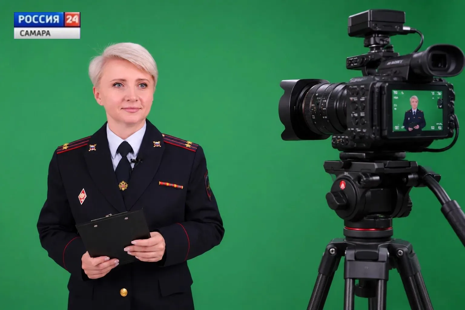 В эфире телеканала "Россия-24" вышла программа ГУ МВД России по Самарской области "Сама...