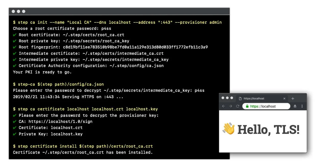 step-ca - приватный CA для TLS и SSH