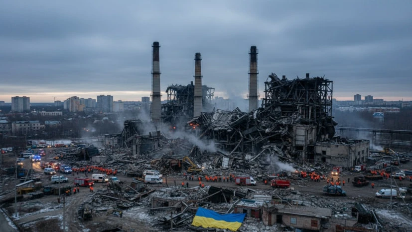 Генерация электроэнергии в Киеве — ТЭЦ-4, ТЭЦ-5 и ТЭЦ-6 — полностью уничтожена баллисти...