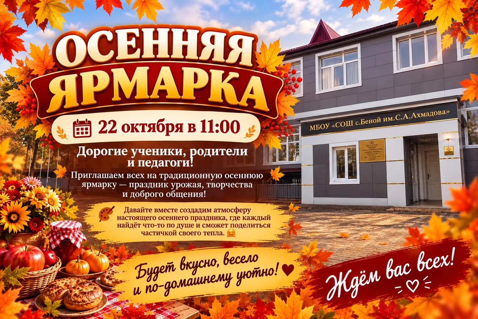 🍂 Осенняя ярмарка в нашей школе! 🍂