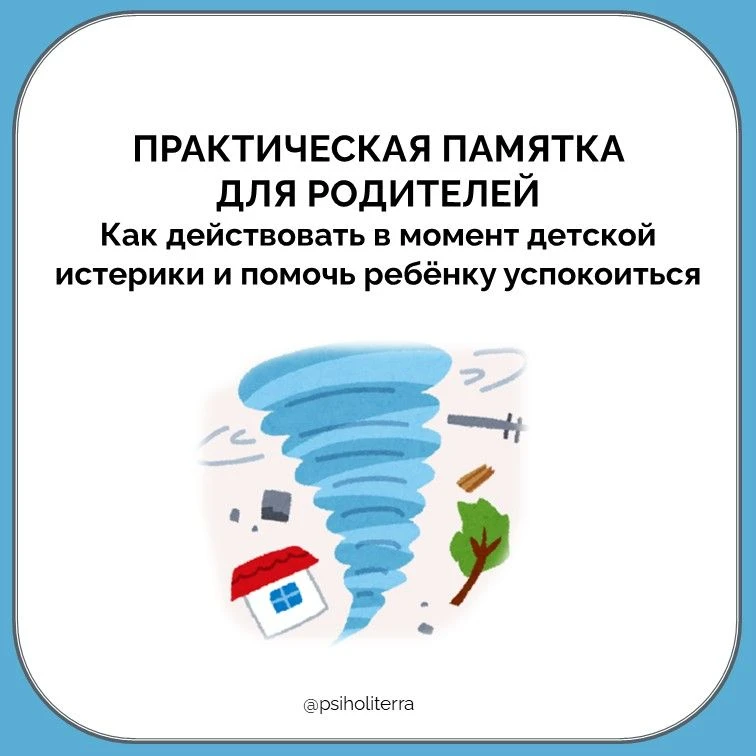 Практическая памятка для родителей: как действовать в момент детской истерики, как помо...