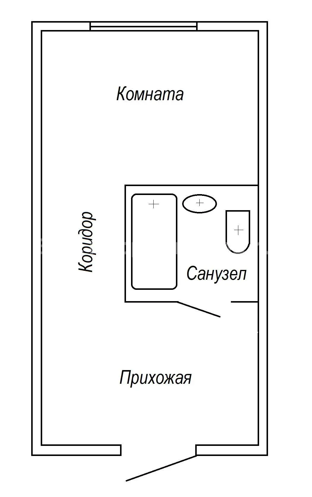 Сдам без посредников: студия, 12м²