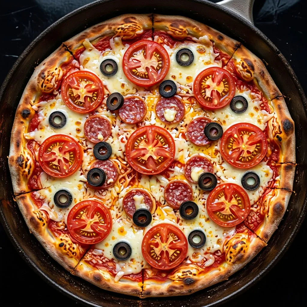 🍕 Пицца на сковороде — идеальный вариант для быстрого ужина! Когда хочется чего‑то вку...