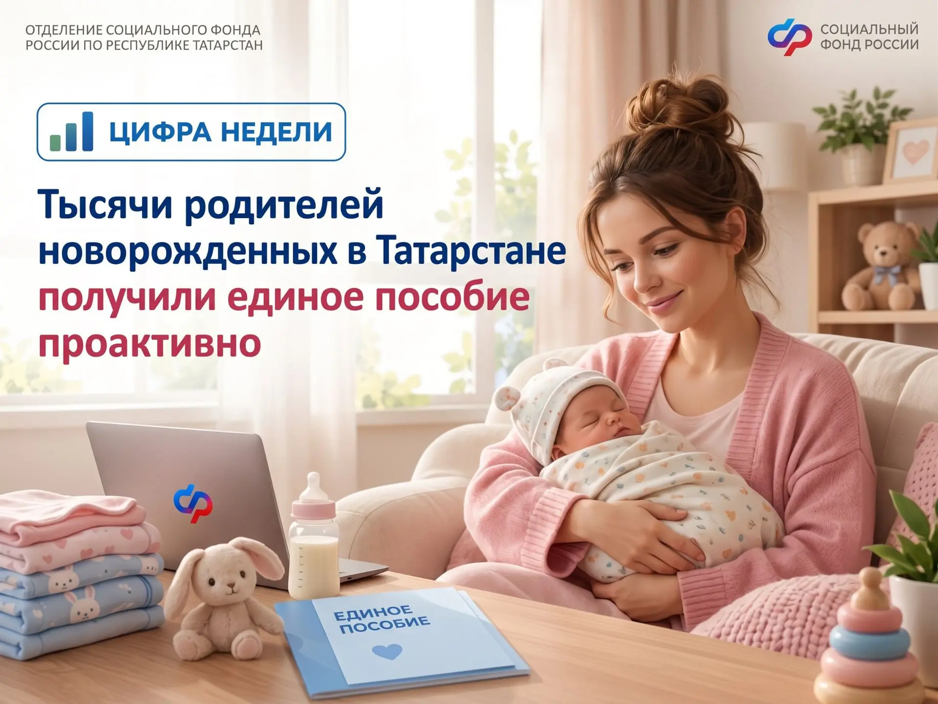 Отделение Социального фонда России по Республике Татарстан автоматически назначает един...