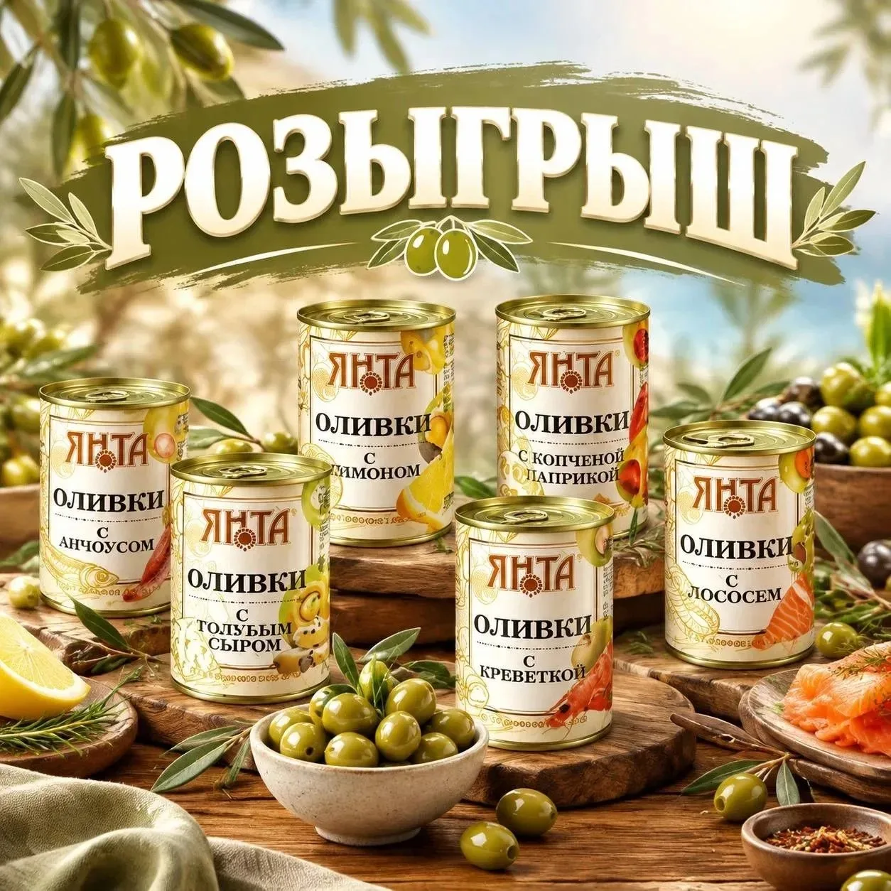 🎉  Разыгрываем набор сочных фаршированных оливок от «Янта»!🫒