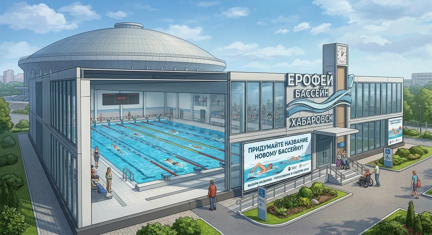 🏊 Новый бассейн у арены «Ерофей» в Хабаровске получит название от жителей