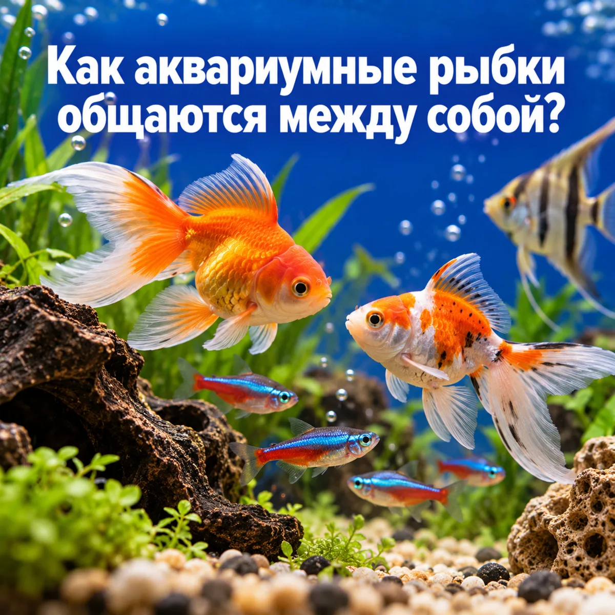 🐠 Как аквариумные рыбки общаются между собой?