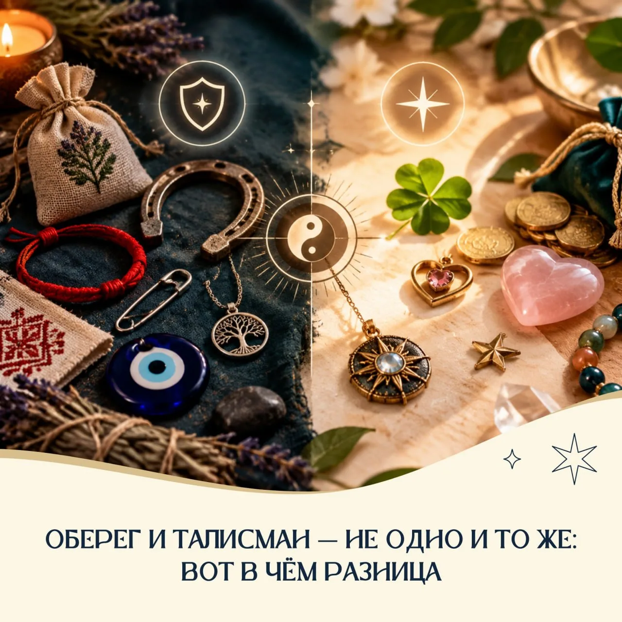 ОБЕРЕГ И ТАЛИСМАН — НЕ ОДНО И ТО ЖЕ: ВОТ В ЧЁМ РАЗНИЦА 🧿✨
