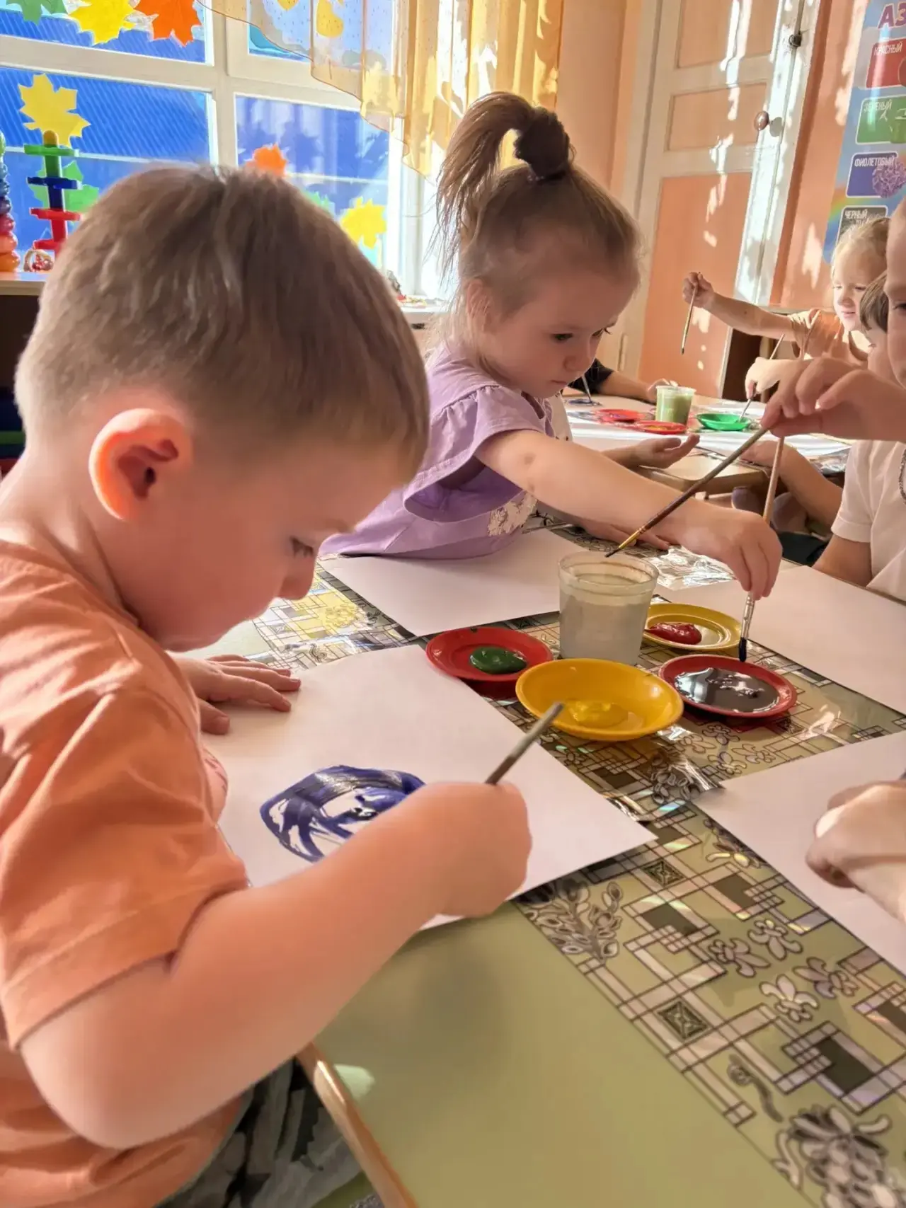 Сегодня дети 8 группы занимались изобразительной деятельностью, 👩‍🎨создавали