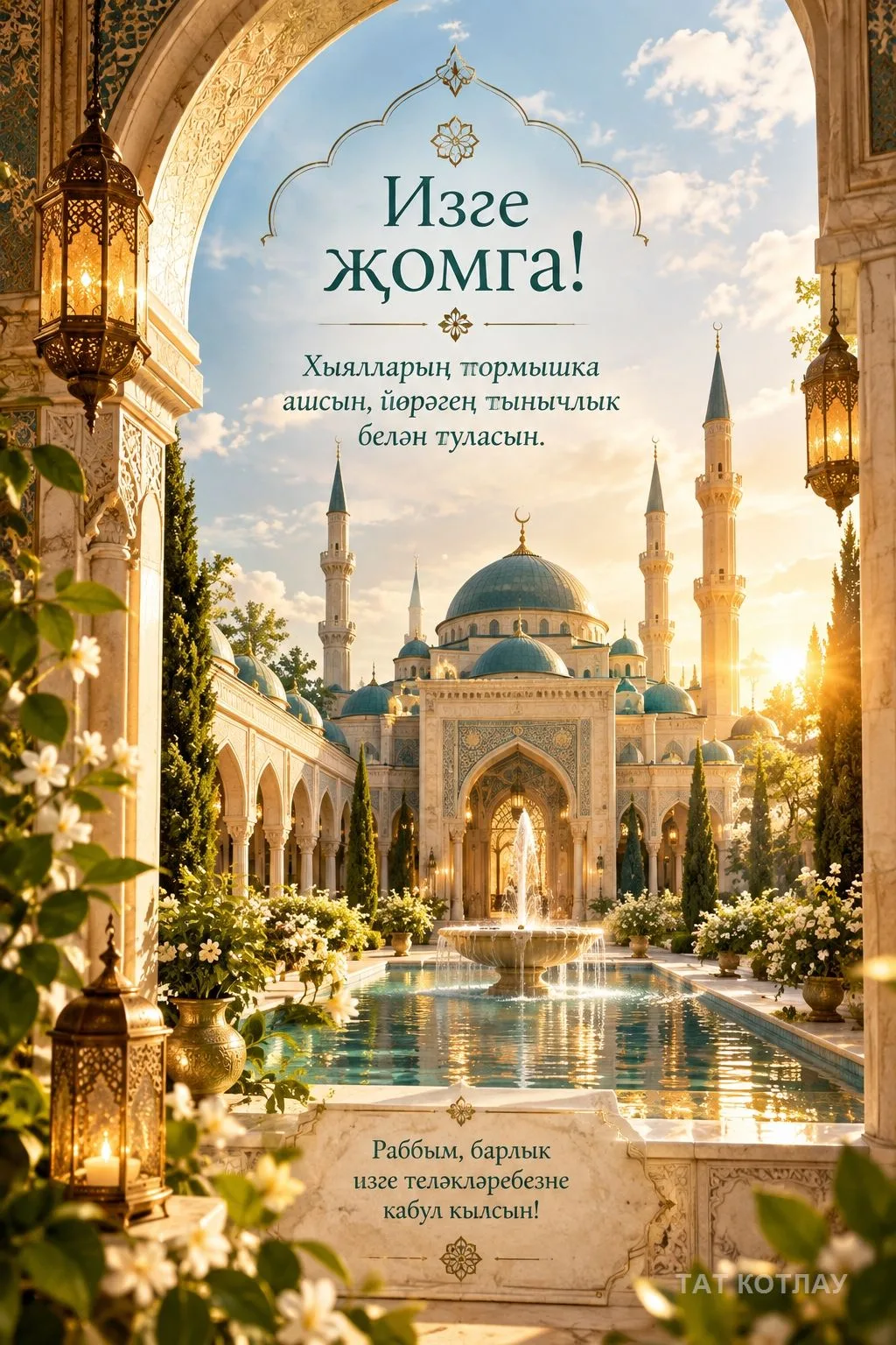👍 Җомга белән открыткалар