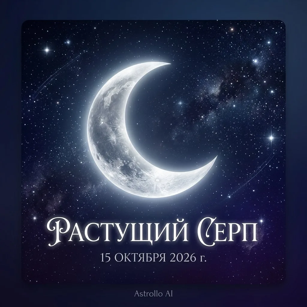 🌒 Растущий серп  |  5-й лунный день