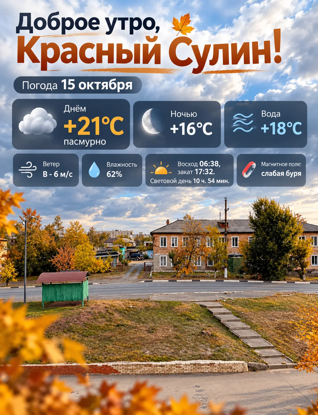 Доброе утро, Красный Сулин! 🍂