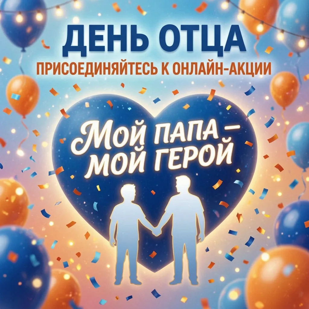 💙 День отца: присоединяйтесь к онлайн-акции «Мой папа — мой герой»!
