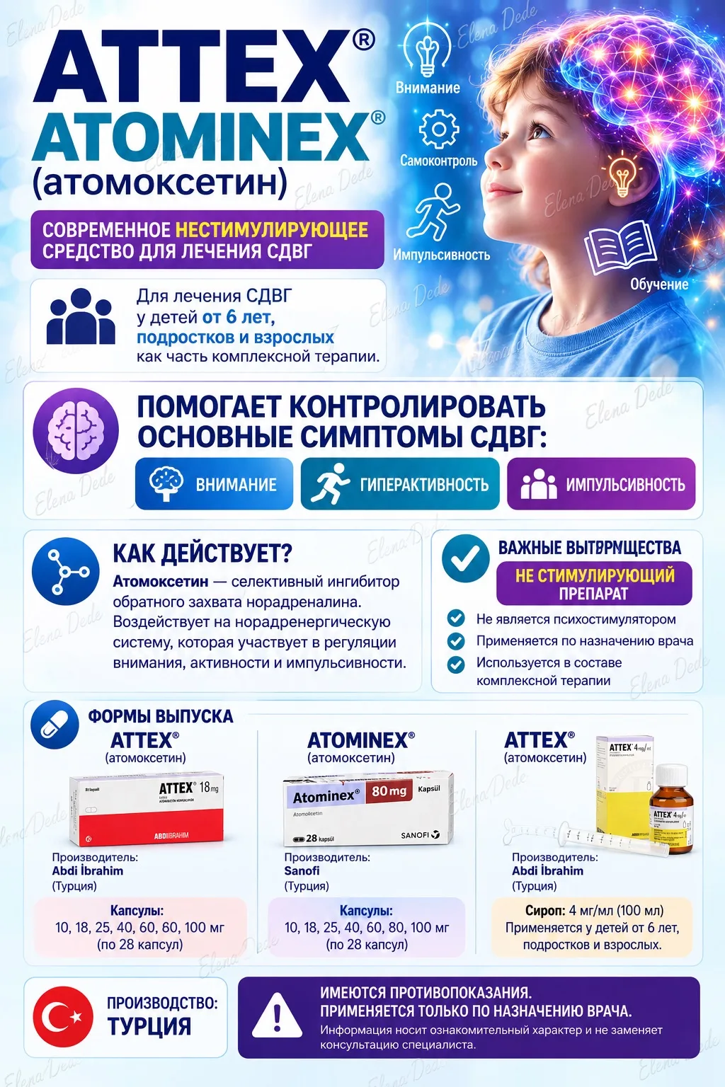 СДВГ — это не просто «невнимательность» 💙