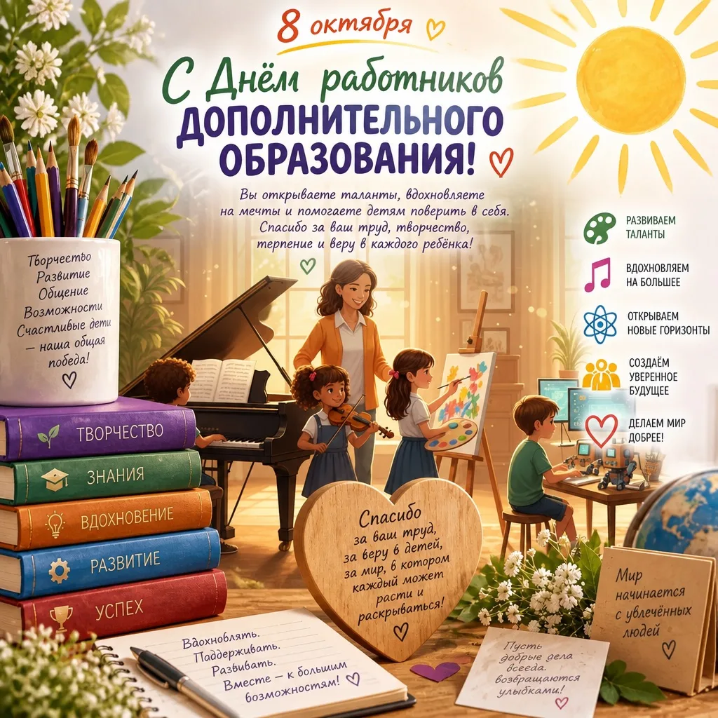 🌿 С Днём работника дополнительного образования!