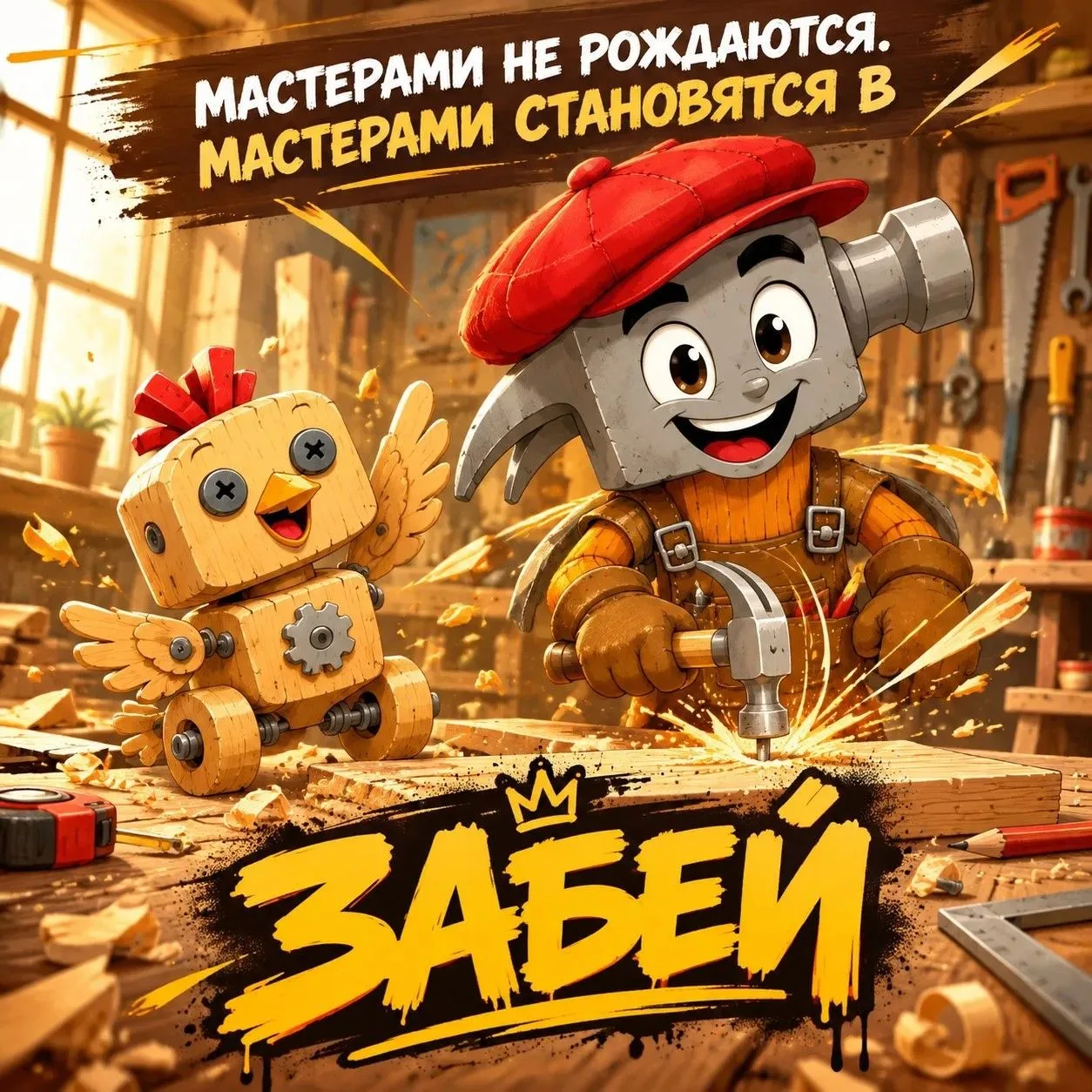 🧡 МАСТЕРСКАЯ «ЗАБЕЙ» — ЭТО МЕСТО, ГДЕ РЕБЁНОК УЧИТСЯ ДЕЛАТЬ РУКАМИ