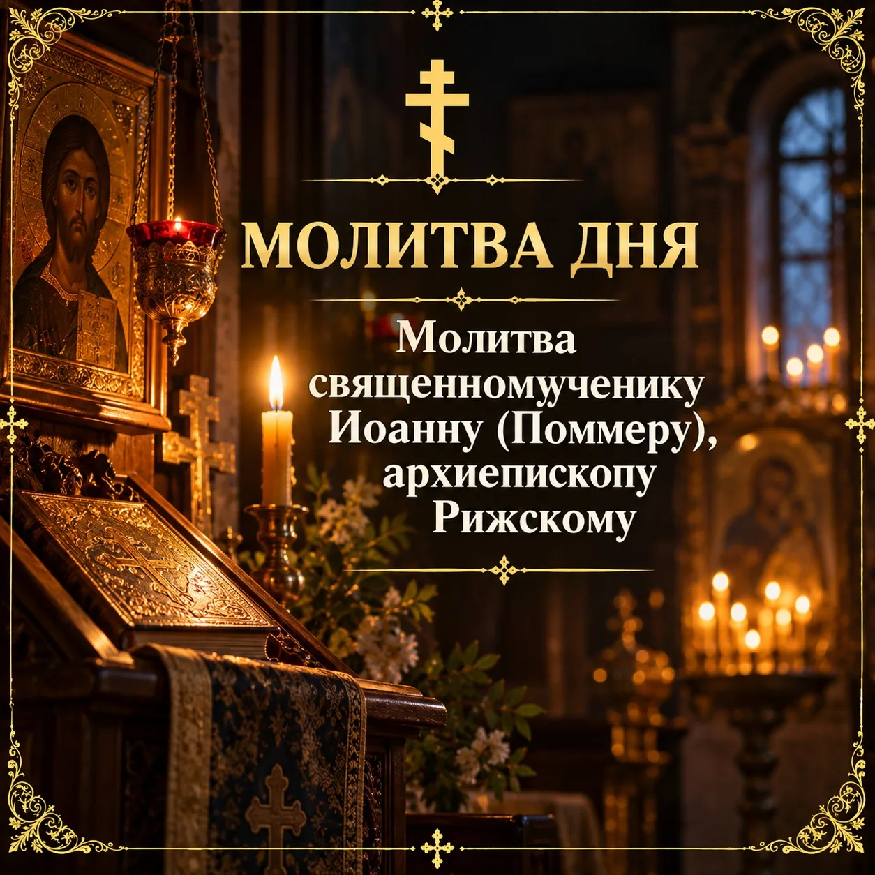 Молитва священномученику Иоанну (Поммеру), архиепископу Рижскому