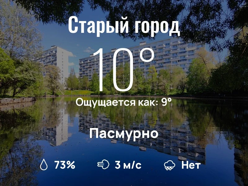 Что с погодой в Старом городе?