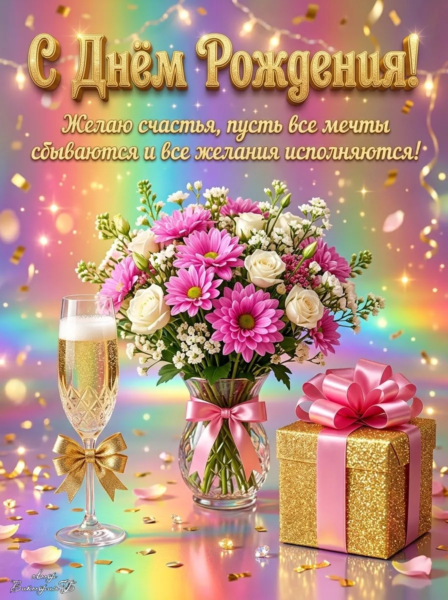 ​С днём рождения! Желаю, чтобы каждый день приносил радость, вдохновение и новые интере...