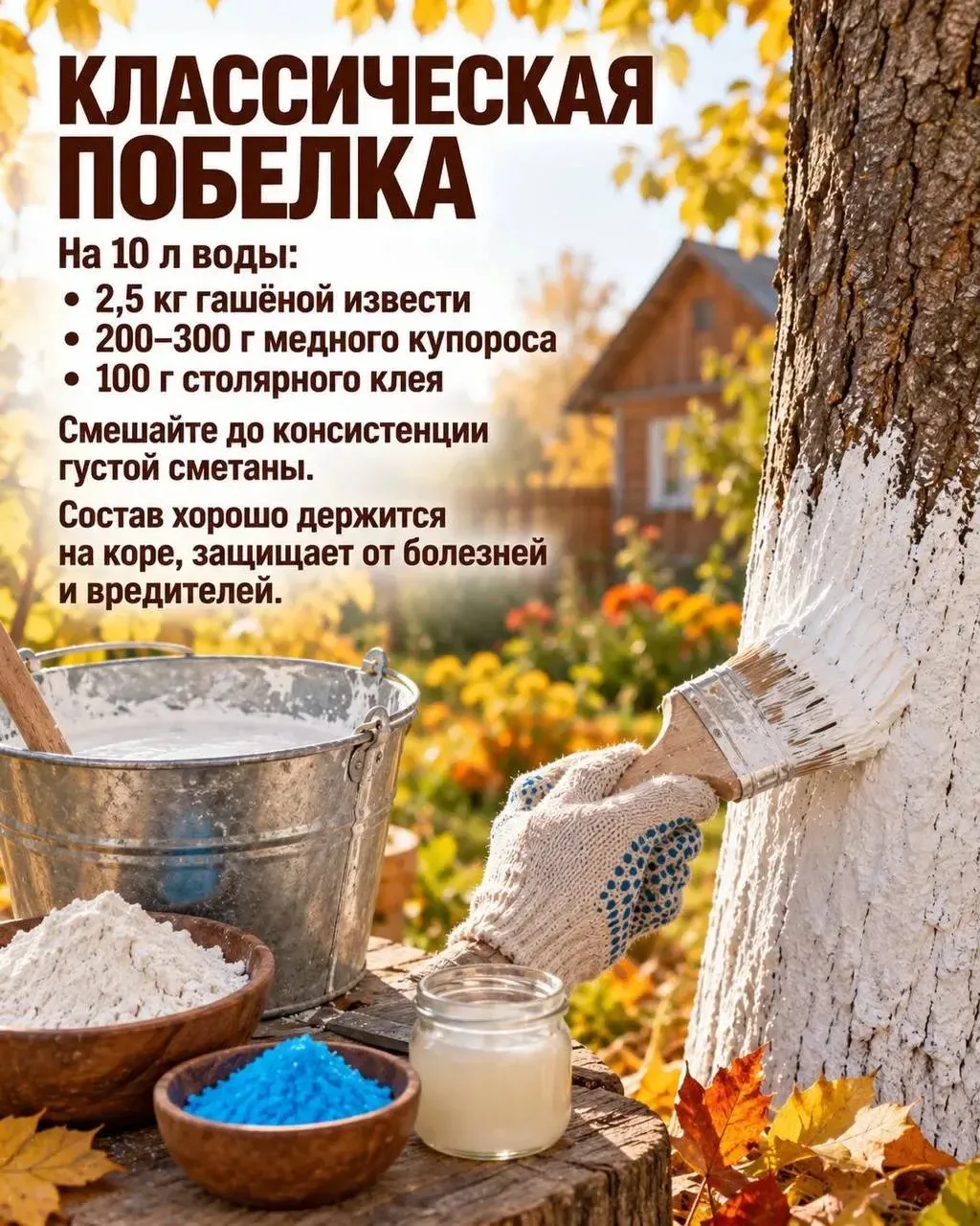 4 состава для защиты деревьев 🛠
