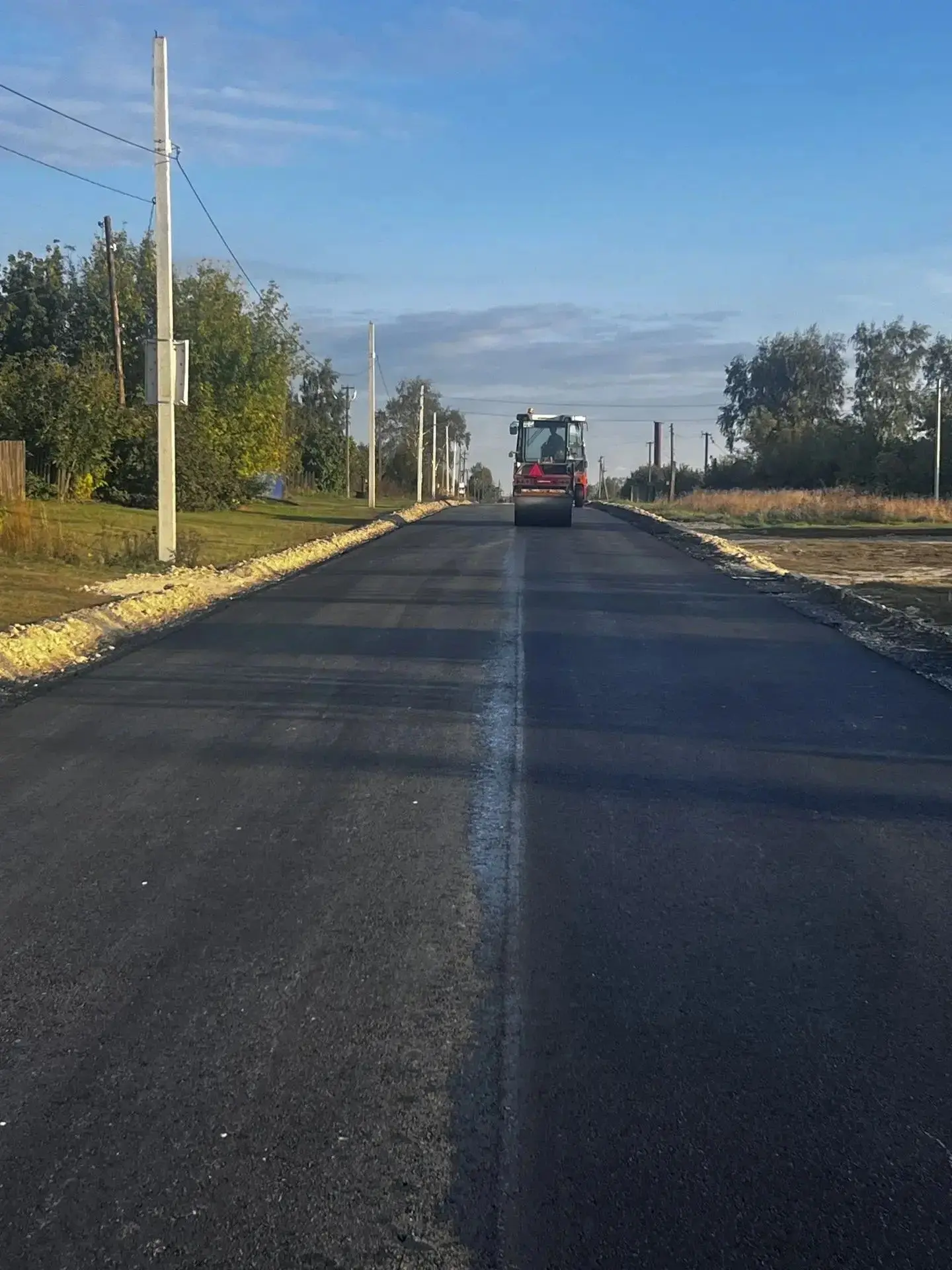 В Ртищевском районе завершён ремонт дороги до села Владыкино