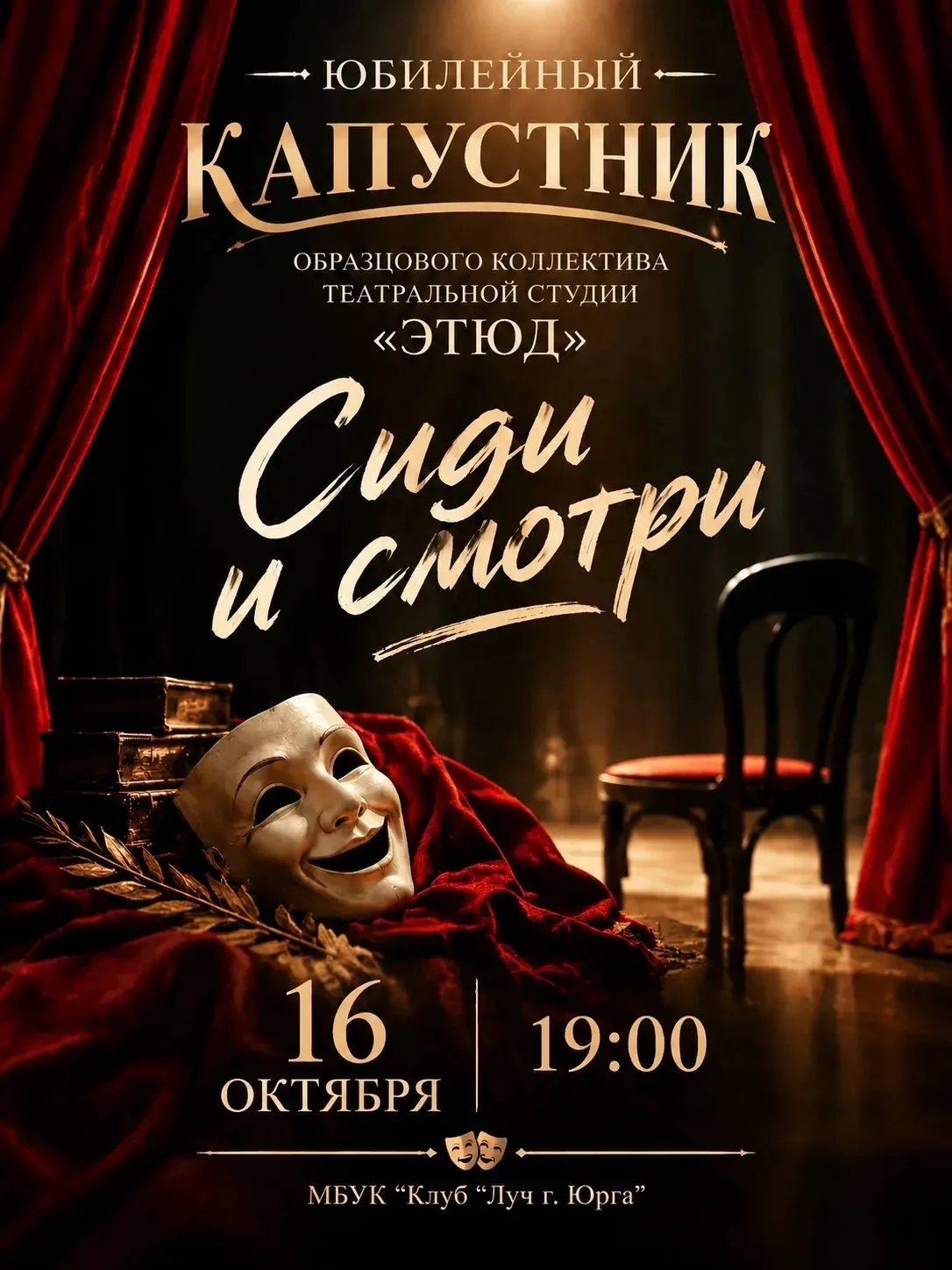 Юбилейный концерт образцового театрального коллектива «Этюд», руководитель и режиссер-п...