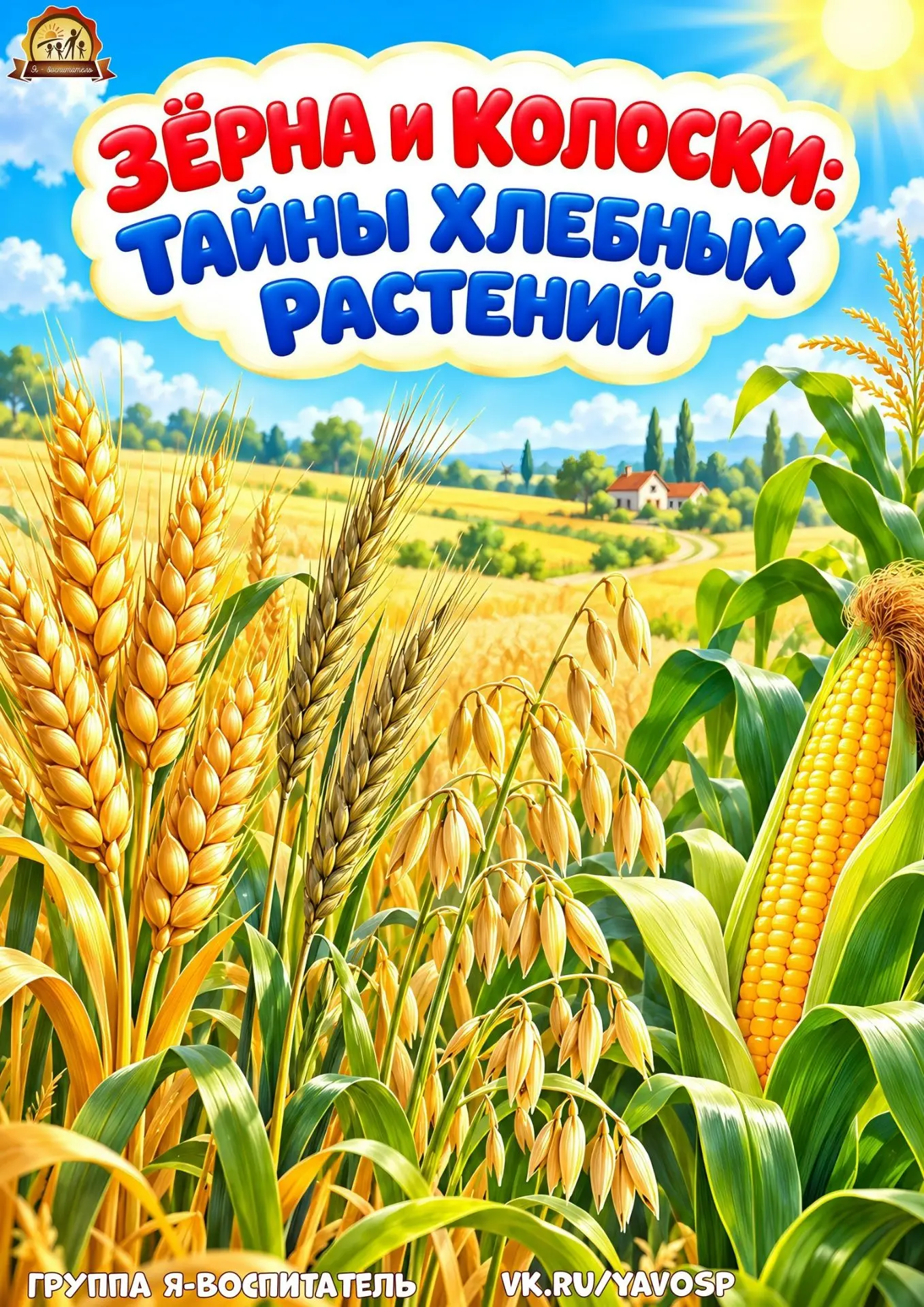 🥨 Где растет зерно для будущего хлеба и каши?