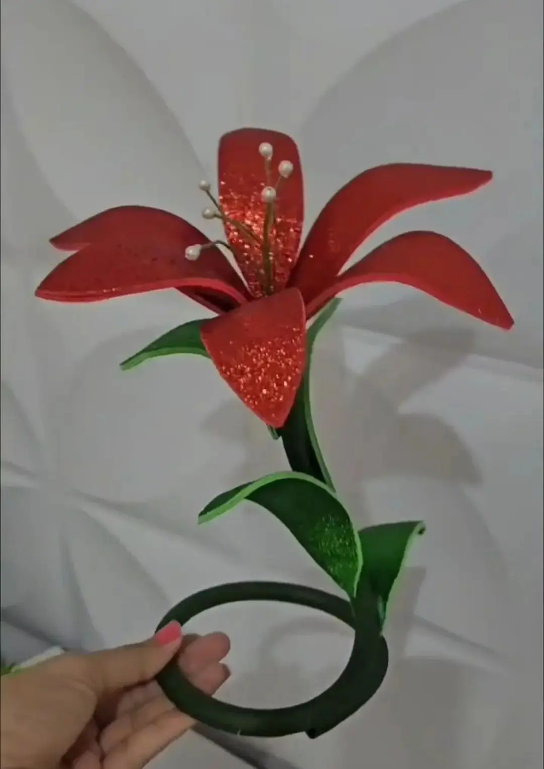 Цветок из фоамирана