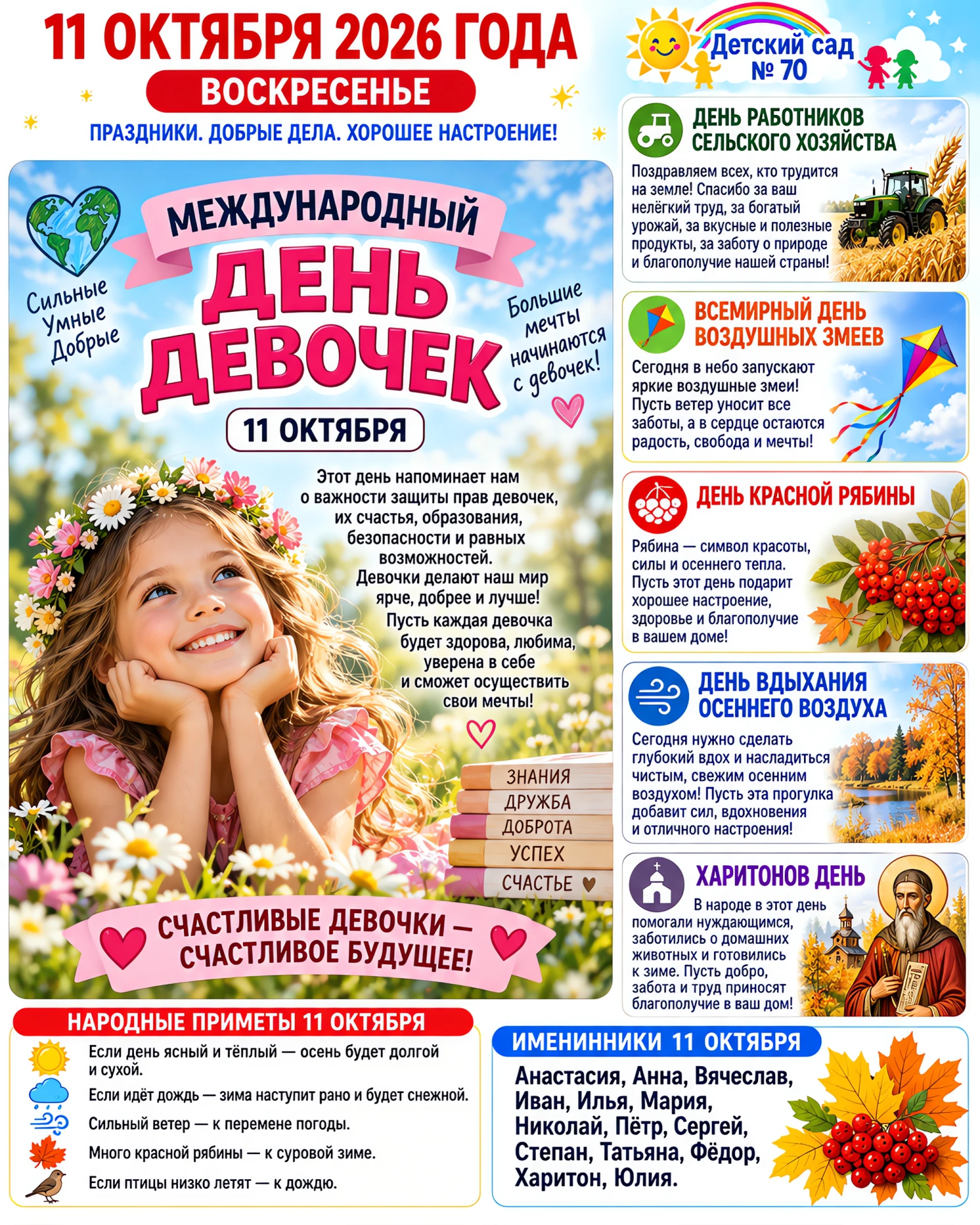 📅 11 октября 2026 года, воскресенье. Завершаем неделю на высокой ноте!