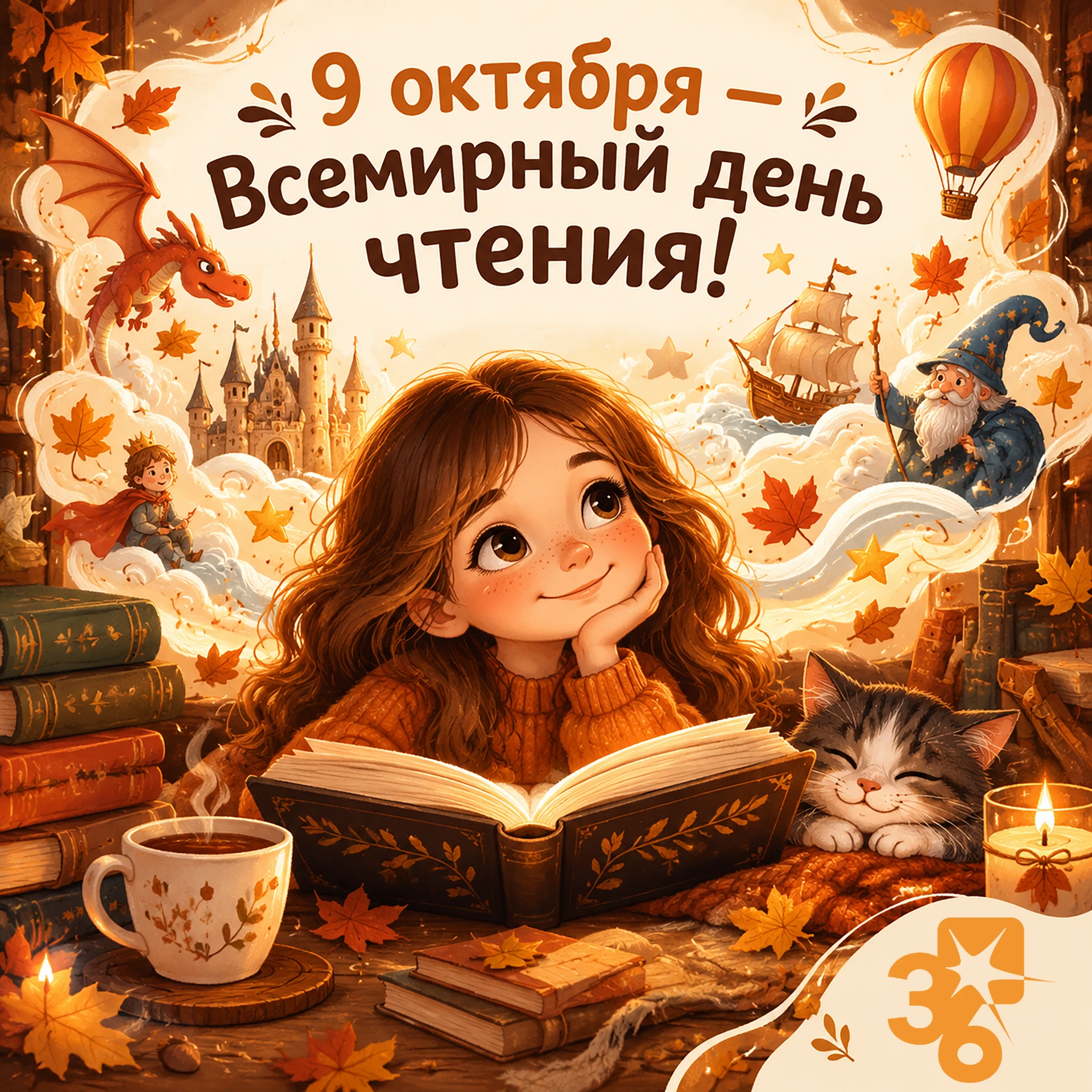 📚 9 октября — Всемирный день чтения!