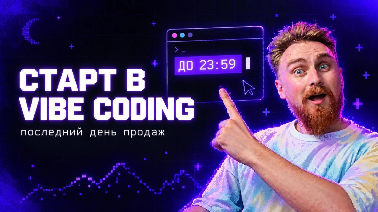 Сегодня последний день, чтобы попасть на интенсив «Старт в Vibe Coding»