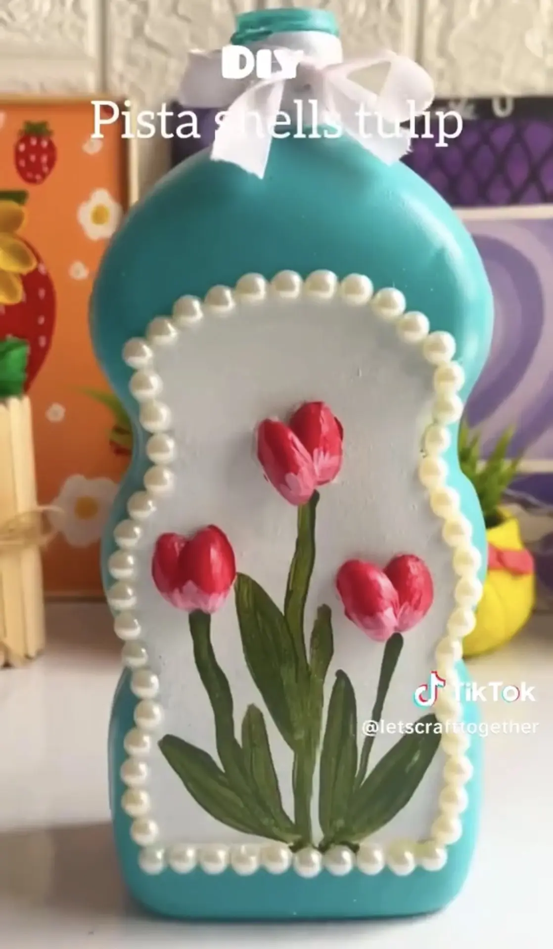 Декор для твоей комнаты из бутылки🩵