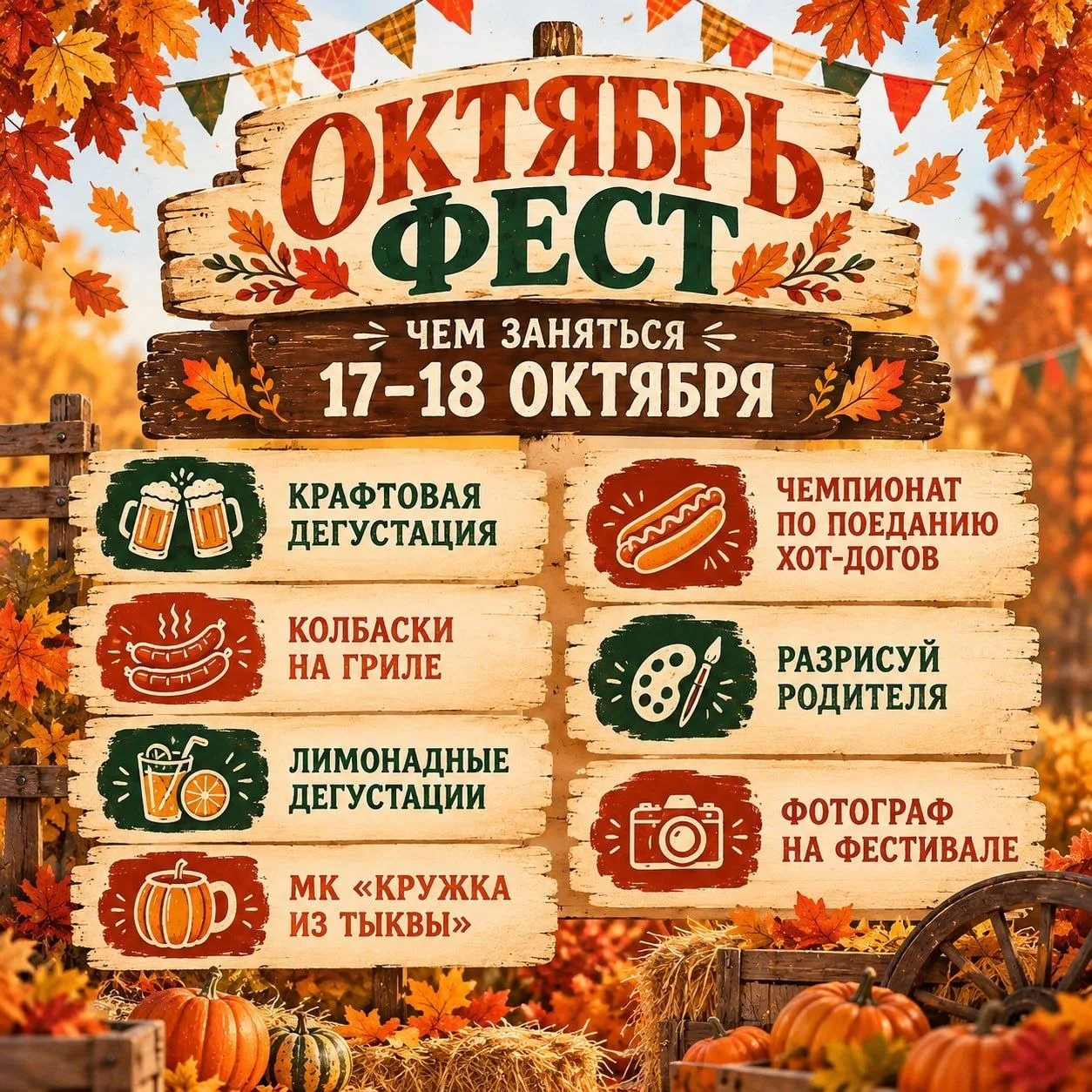 🍂 ОКТЯБРЬ ФЕСТ на Городской Ферме ВДНХ