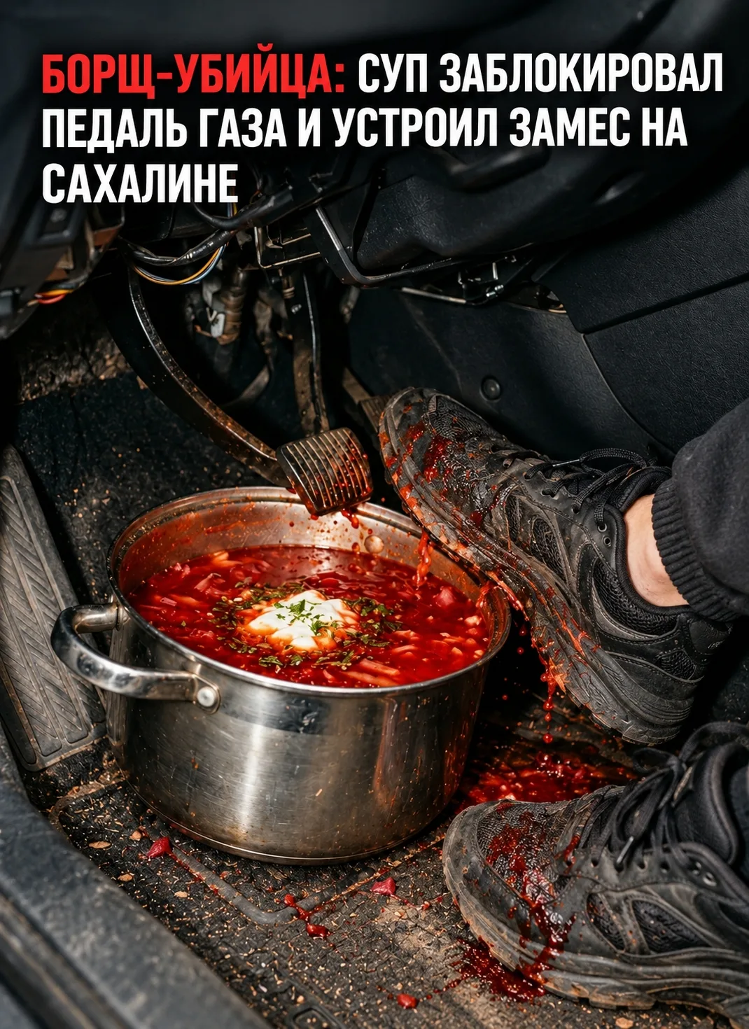 В Южно-Сахалинске кастрюля борща доказала, что она — не только сытный обед, но и опасно...
