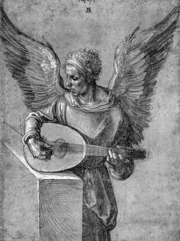 "Ангел с лютней", 1497 г.