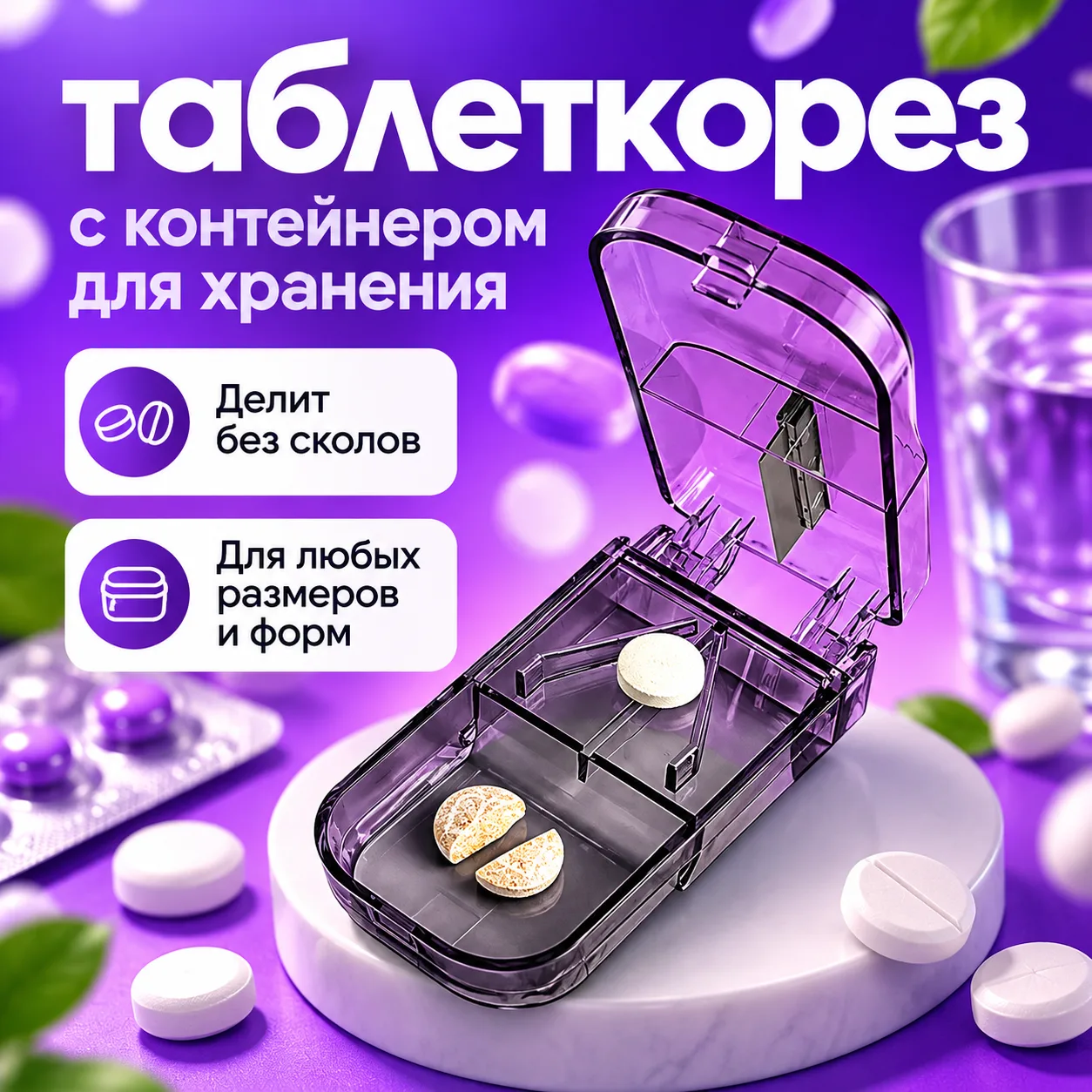 💊 Удобная вещица для тех, кому приходится делить таблетки!