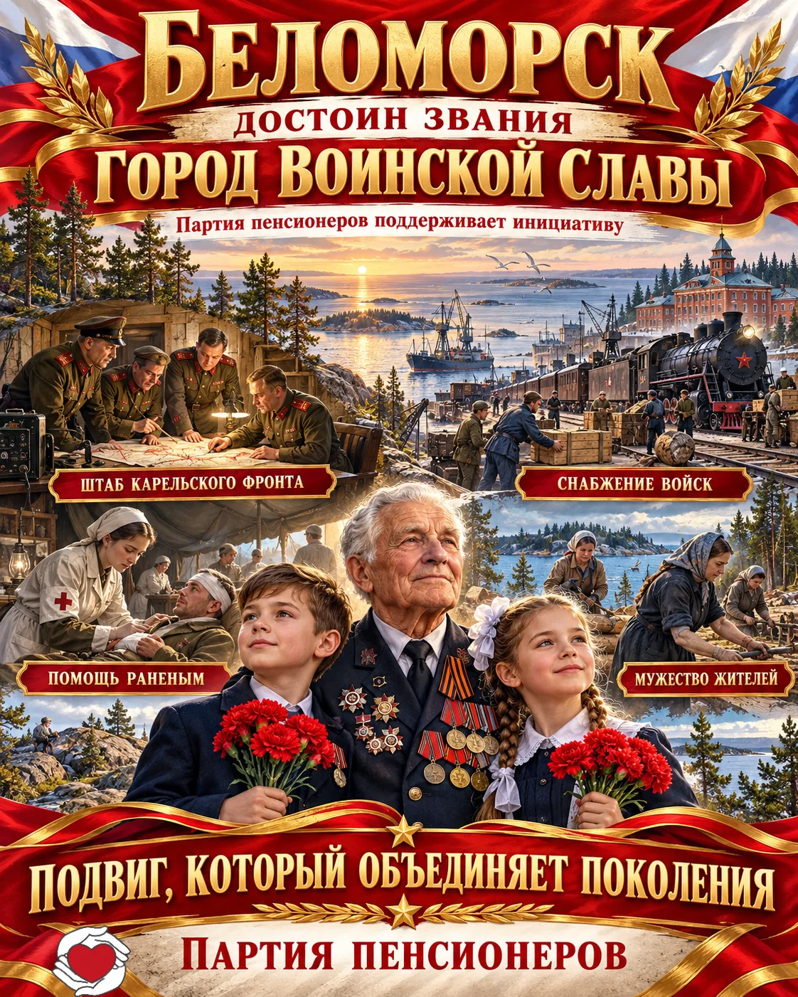 БЕЛОМОРСК ДОСТОИН ЗВАНИЯ «ГОРОД ВОИНСКОЙ СЛАВЫ»