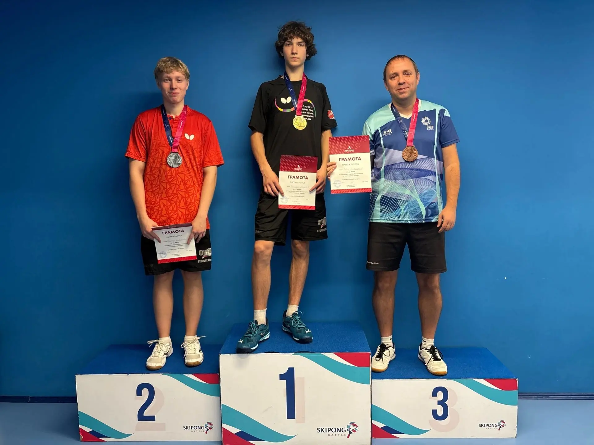 "Медальное комбо" чемпионата Красноярска по настольному теннису 🏓🏓🏓